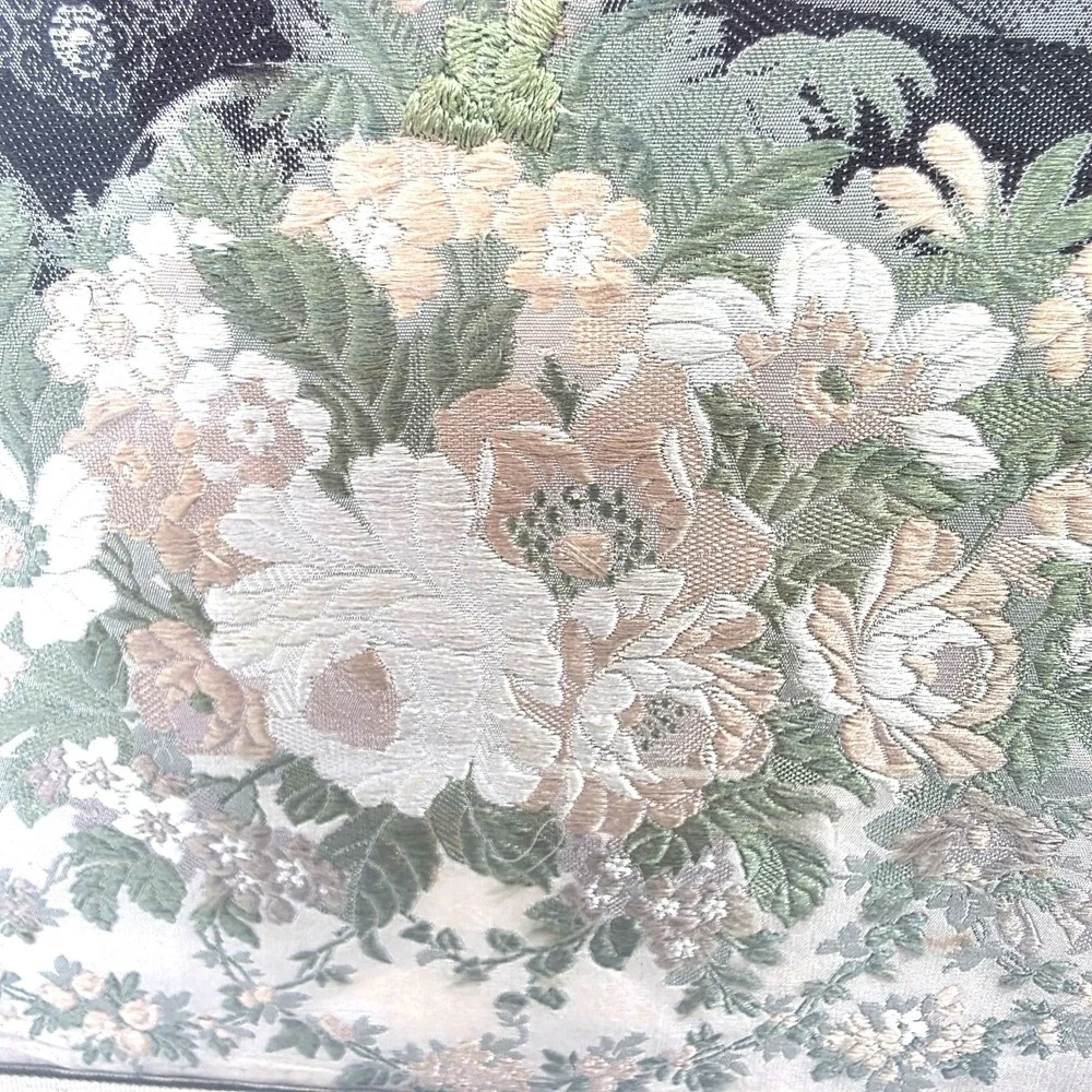 1855 Woven Silk Textile Empress Eugenie & Napoleon III Paris World's Fair Framed